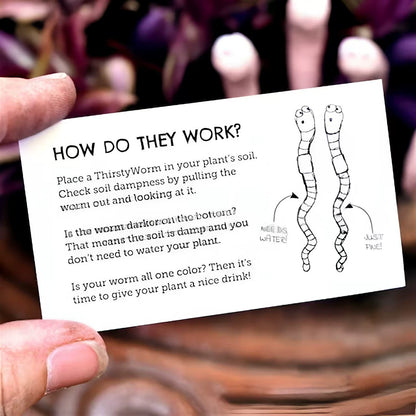 2-Pack Bug-Shaped Plant Moisture Monitors - Potted Plant Humidity Sensors