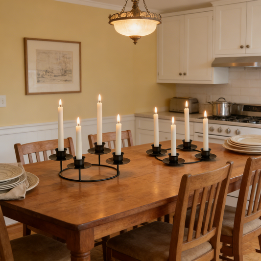 2-Pack Multi-Head Metal Candelabra (4/5 Arms) - Romantic Dinner & Wedding Decor