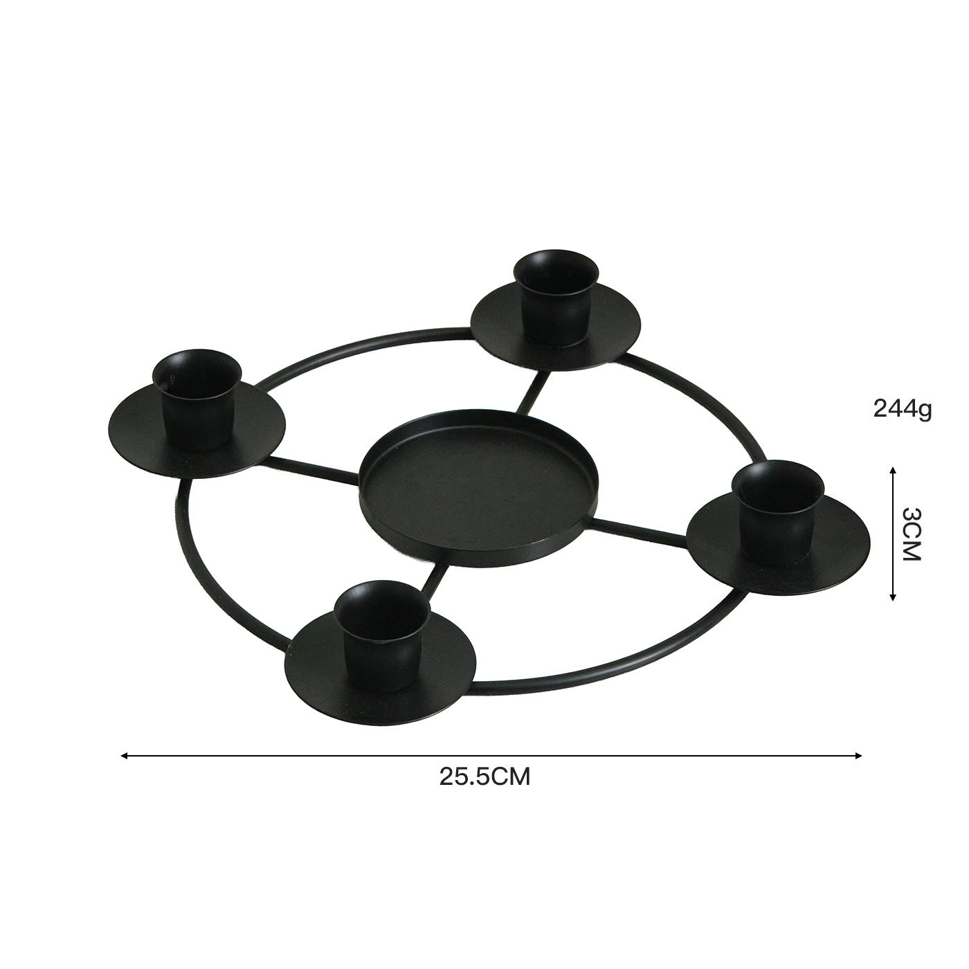 2-Pack Multi-Head Metal Candelabra (4/5 Arms) - Romantic Dinner & Wedding Decor