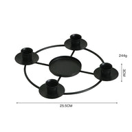 2-Pack Multi-Head Metal Candelabra (4/5 Arms) - Romantic Dinner & Wedding Decor