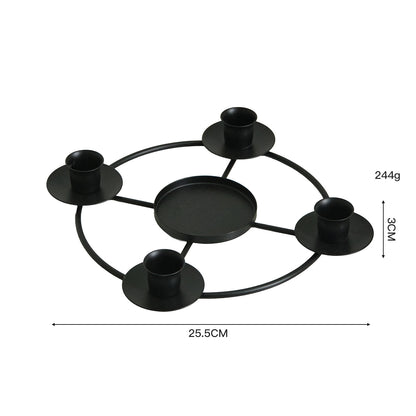 2-Pack Multi-Head Metal Candelabra (4/5 Arms) - Romantic Dinner & Wedding Decor