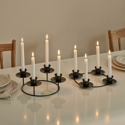 2-Pack Multi-Head Metal Candelabra (4/5 Arms) - Romantic Dinner & Wedding Decor