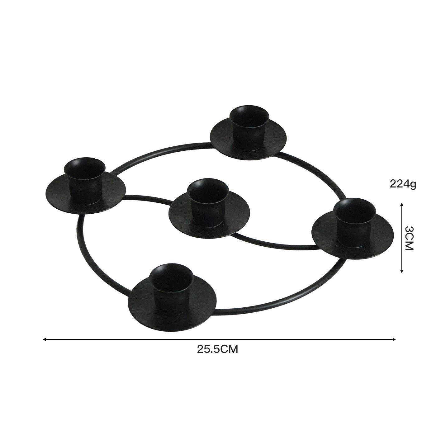 2-Pack Multi-Head Metal Candelabra (4/5 Arms) - Romantic Dinner & Wedding Decor