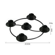 2-Pack Multi-Head Metal Candelabra (4/5 Arms) - Romantic Dinner & Wedding Decor