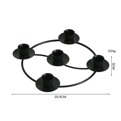 2-Pack Multi-Head Metal Candelabra (4/5 Arms) - Romantic Dinner & Wedding Decor