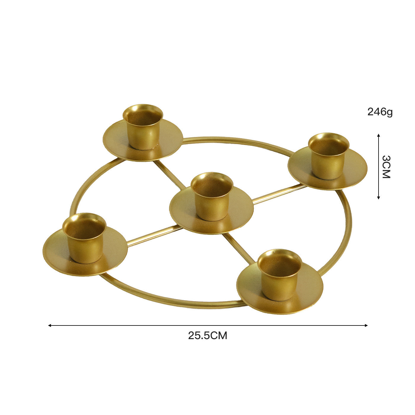 2-Pack Multi-Head Metal Candelabra (4/5 Arms) - Romantic Dinner & Wedding Decor