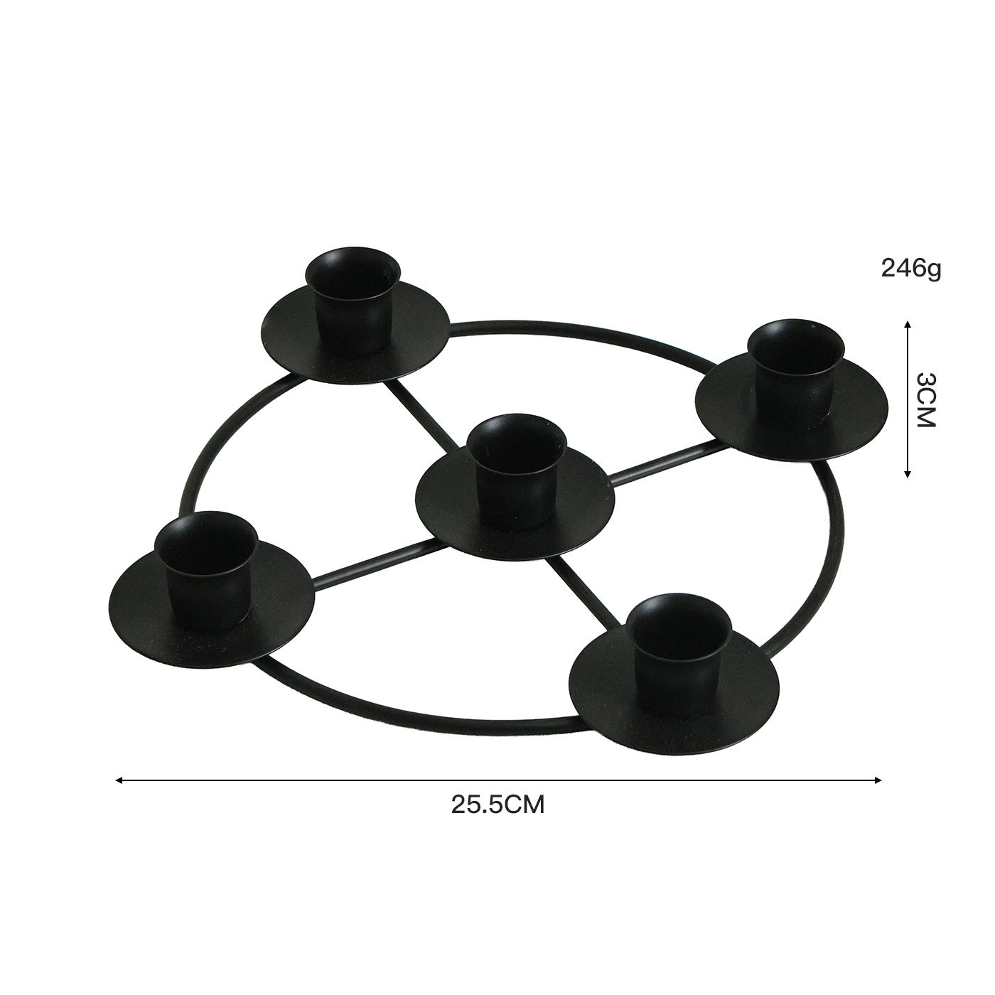 2-Pack Multi-Head Metal Candelabra (4/5 Arms) - Romantic Dinner & Wedding Decor