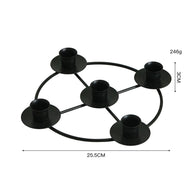 2-Pack Multi-Head Metal Candelabra (4/5 Arms) - Romantic Dinner & Wedding Decor