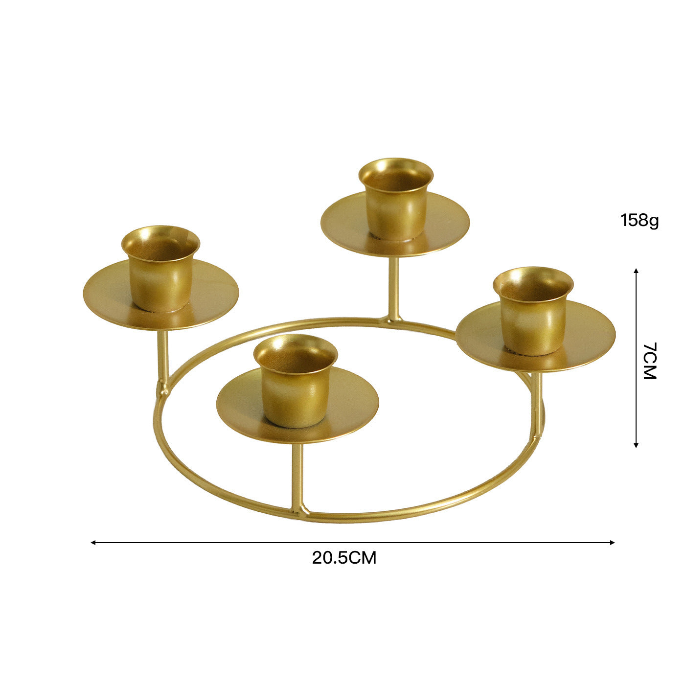 2-Pack Multi-Head Metal Candelabra (4/5 Arms) - Romantic Dinner & Wedding Decor