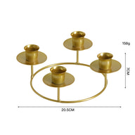 2-Pack Multi-Head Metal Candelabra (4/5 Arms) - Romantic Dinner & Wedding Decor