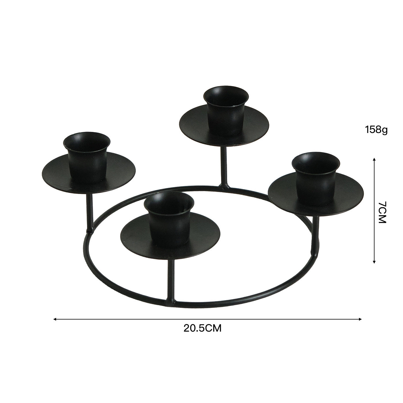 2-Pack Multi-Head Metal Candelabra (4/5 Arms) - Romantic Dinner & Wedding Decor