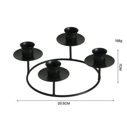 2-Pack Multi-Head Metal Candelabra (4/5 Arms) - Romantic Dinner & Wedding Decor