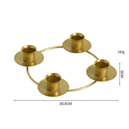 2-Pack Multi-Head Metal Candelabra (4/5 Arms) - Romantic Dinner & Wedding Decor