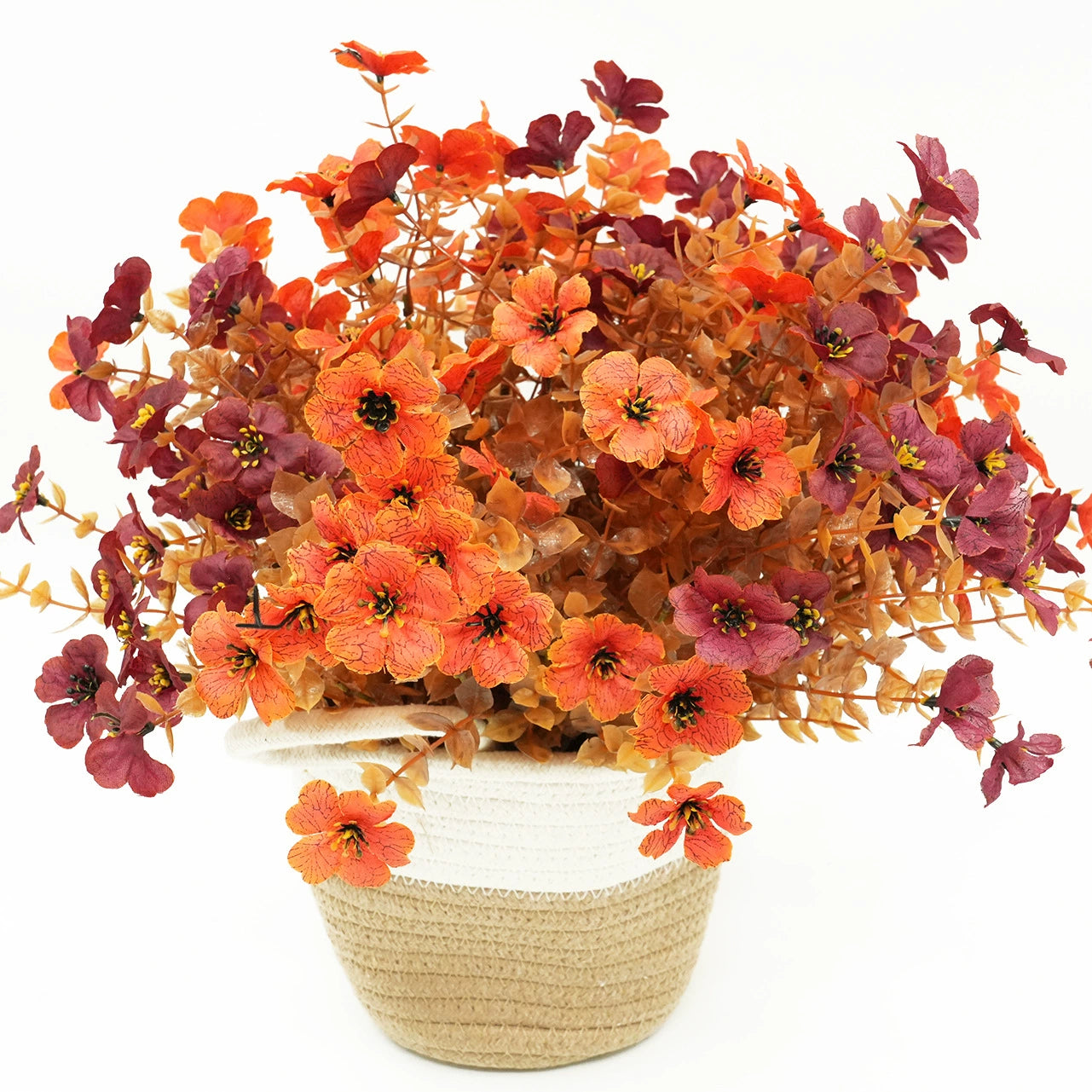 Bulk 20 Bundles Artificial Flowers for Outdoor Fake Plants for Spring Summer Autumn Decoration Wholesale