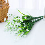 Bulk 8 Bundles Anti-UV Artificial Flowers for Outdoors Plastic UV Resistant Shrubs Plants for Garden Wedding Farmhouse Indoor Outdoor Decor Wholesale