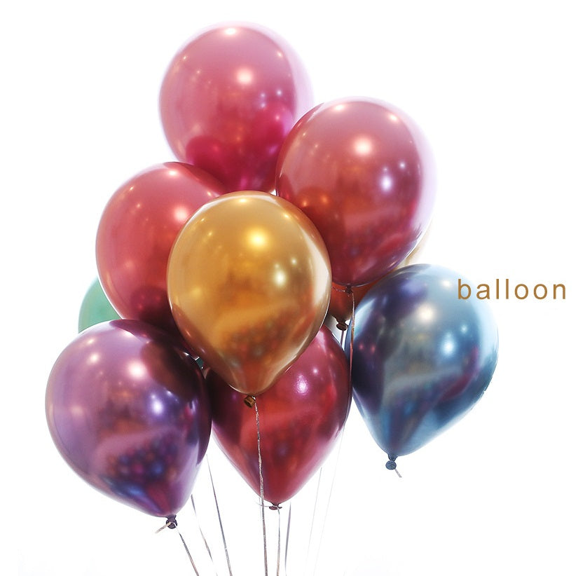 Bulk 50pcs 5 Inch Metallic Latex Balloons Set for Birthday Party Graduation Wedding Holiday Balloon Decoration Wholesale