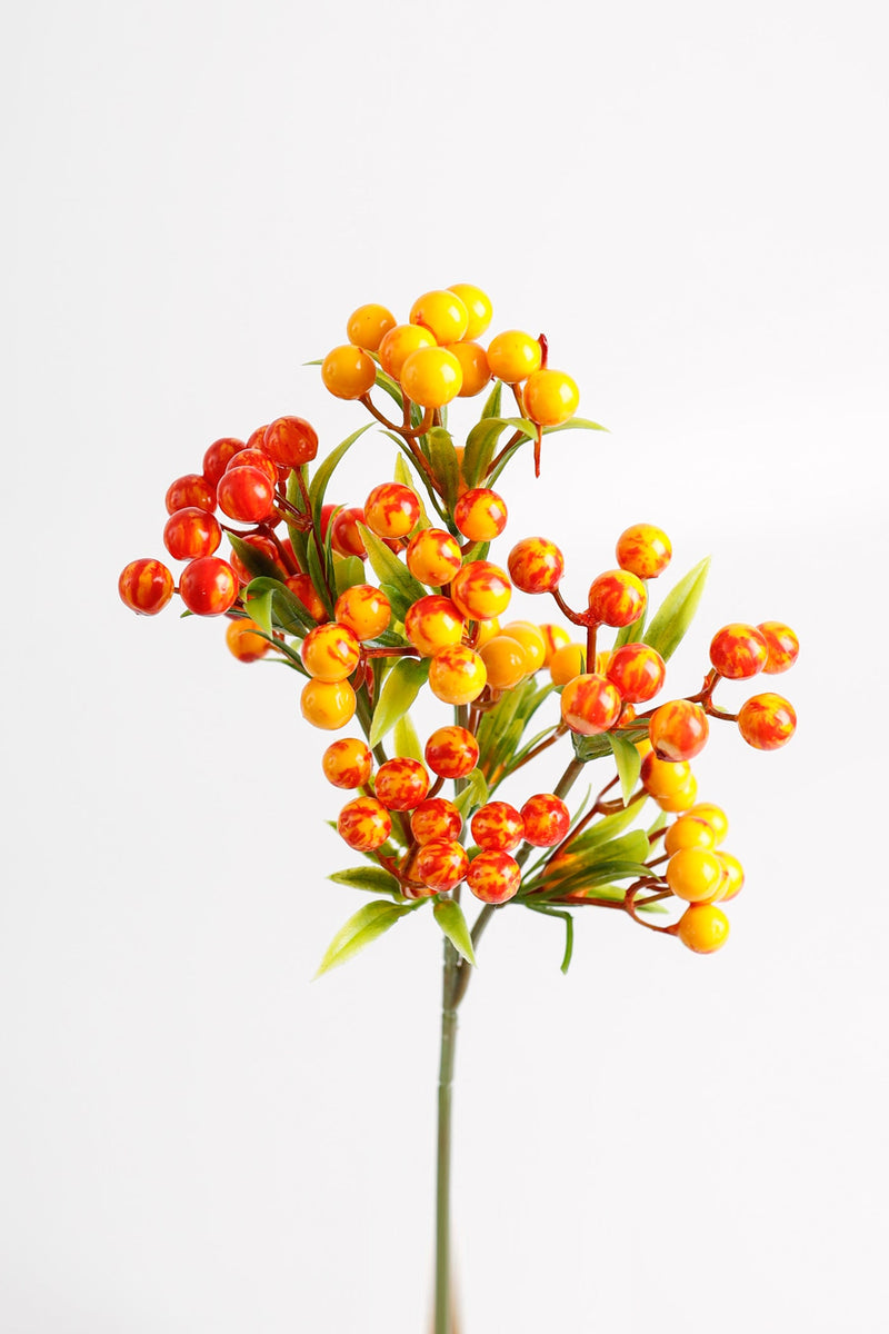 14 Inch Holly Berry Stems Picks 12 Pcs Artificial Christmas Berries Faux Holiday Decor