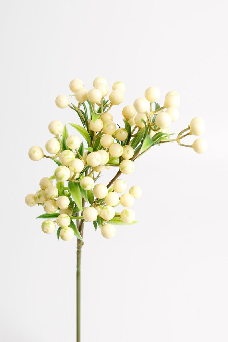 14 Inch Holly Berry Stems Picks 12 Pcs Artificial Christmas Berries Faux Holiday Decor