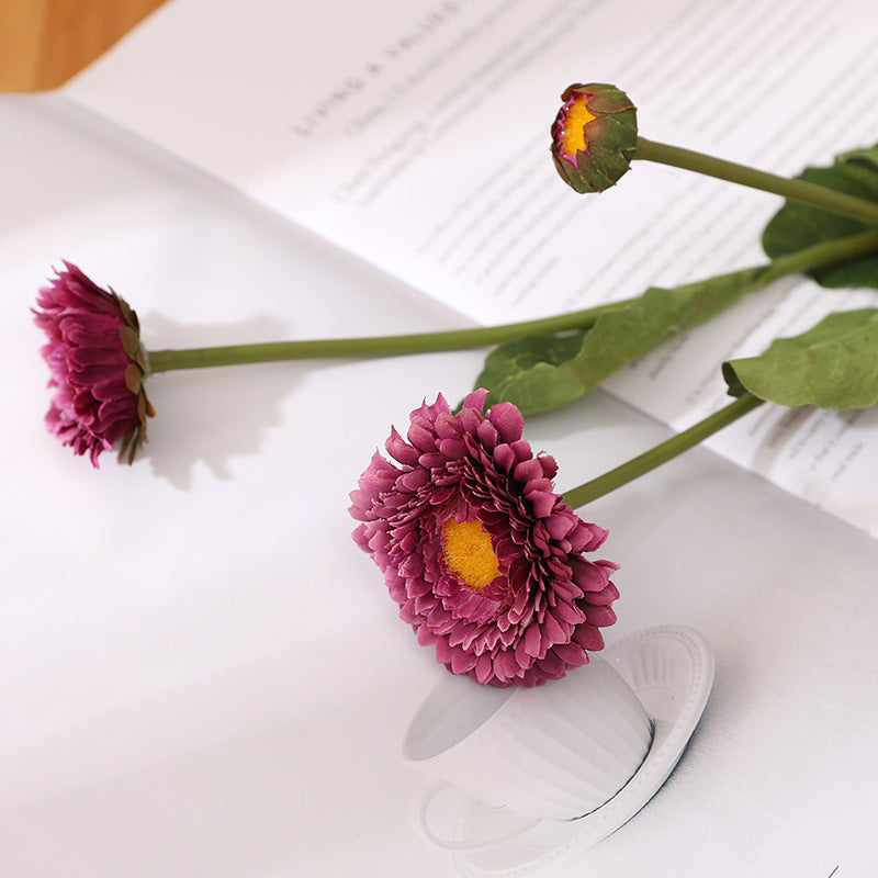 15 Inch Artificial Marigold Stems Calendula Spray Bulk 10 Pcs Silk Flowers