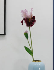 31 Inch Artificial Iris Flower Stem Silk Bulk Wholesale