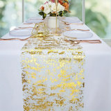 Bulk Sparkle Foil Table Runner with Thin Mesh for Weddings Bridal Baby Showers Birthday New Year Party Decor Wholesale