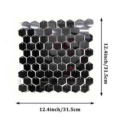 Bulk Hexagon Sequin Shimmer Wall Backdrop Panels Photo Backdrops for Birthday Anniversary Wedding Graduation Party Decoration Wholesale