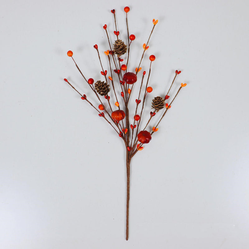100 Pcs Artificial Acorn and Pumpkin Picks Bulk Fall Harvest Festival Decorations