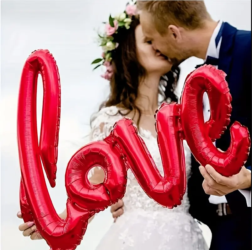 Bulk 18 Inch Love Letter Foil Balloon for Weddings Valentine's Day Engagement Party Wholesale