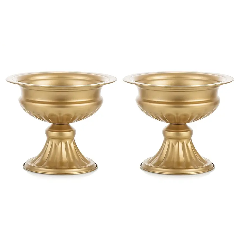 Bulk 1 Pc Metal Vases For Wedding Centerpieces Flower Arrangement Stand Wedding Reception Anniversary Home Floral Decor Wholesale