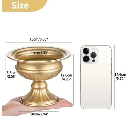 Bulk 1 Pc Metal Vases For Wedding Centerpieces Flower Arrangement Stand Wedding Reception Anniversary Home Floral Decor Wholesale