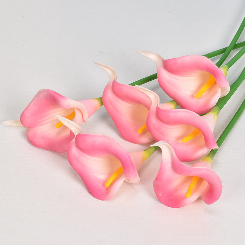 10 Pcs Artificial Calla Lily Stems Bouquet, Real Touch Faux Flowers, Bulk Wholesale