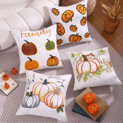 Bulk Halloween Pumpkin Embroidered Cushion Cover Sofa Decor Halloween Party Supplies Wholesale