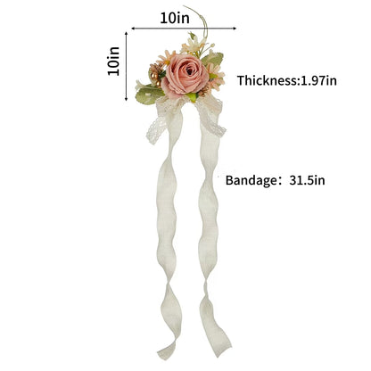 Bulk White Pink Wedding Bouquets Bride Bouquet Wrist Corsage Groom Boutonniere Wedding Flower Bridesmaid Wrist Corsage Party Wedding Decoration Wholesale