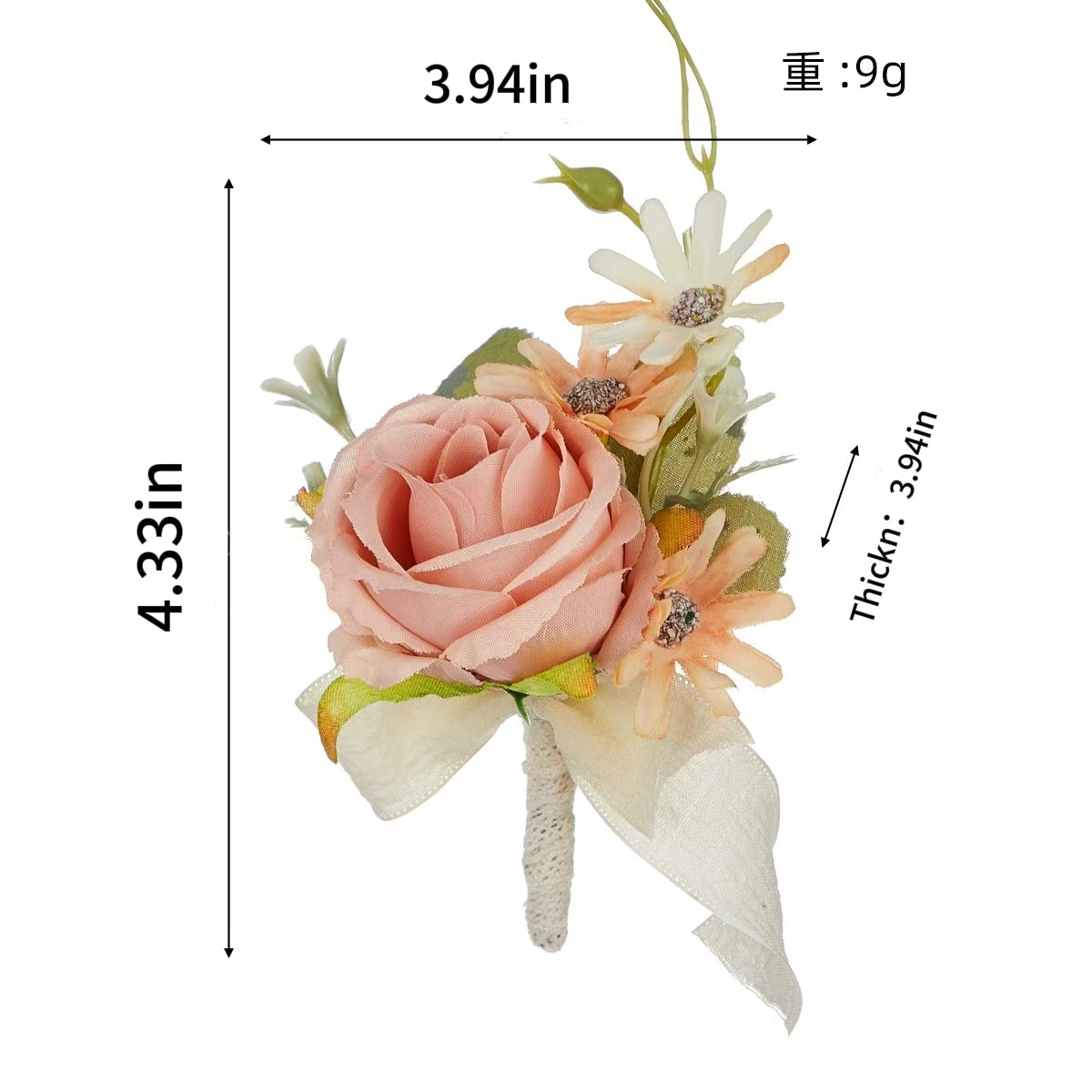 Bulk White Pink Wedding Bouquets Bride Bouquet Wrist Corsage Groom Boutonniere Wedding Flower Bridesmaid Wrist Corsage Party Wedding Decoration Wholesale