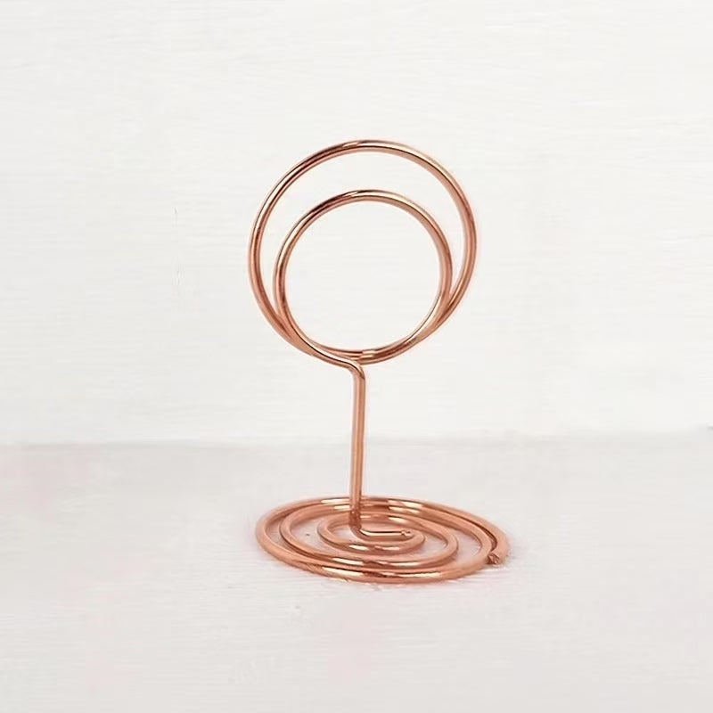 Bulk 24Pcs Gold Table Number Holders Metal Wedding Centerpiece with Secure Clip for Reception Birthday Party Decor Wholesale