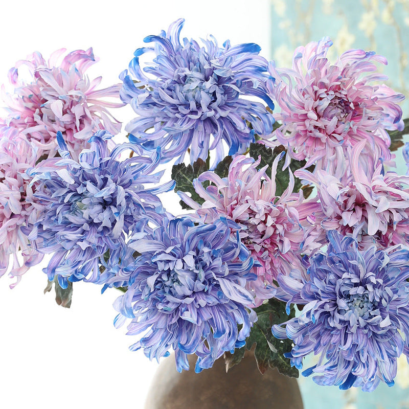 2025 Luxury Chrysanthemum Silk Flowers Bulk Wholesale Artificial Flower Decor