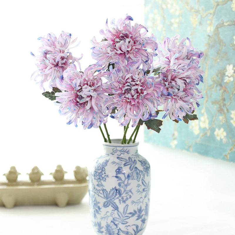 2025 Luxury Chrysanthemum Silk Flowers Bulk Wholesale Artificial Flower Decor