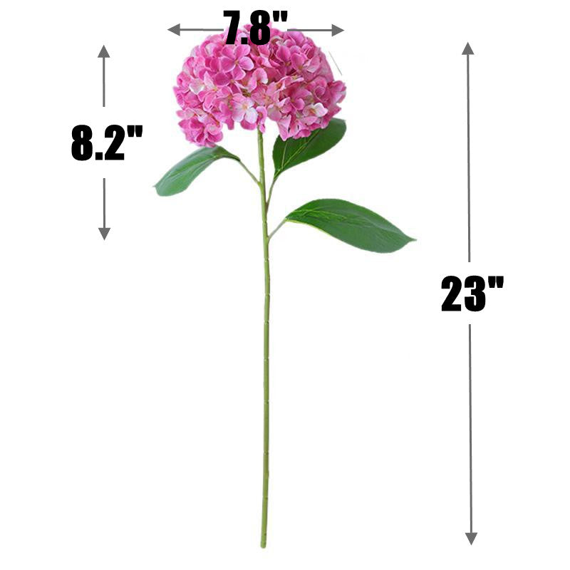 10 Pcs Extra Large Artificial Hydrangea Flower Stems 20-25 Inch Silk Bulk for Wedding Centerpieces and Home Decor
