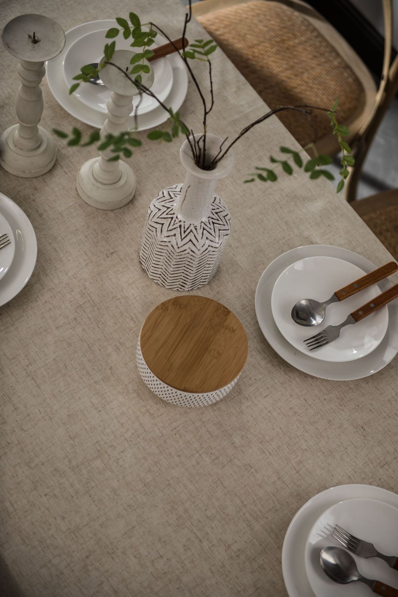 Bulk Khaki Linens Rope Lace Rectangular Tablecloth for Living Room Coffee Table Decor Wholesale