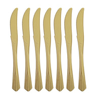 Bulk 50 Pcs Gold Disposable Dinnerware Set Paper Plates Paper Cups Paper Napkin Knife Fork Spoon Party Supplies Wholesale