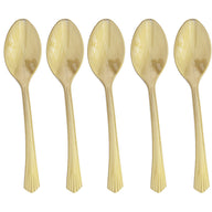 Bulk 50 Pcs Gold Disposable Dinnerware Set Paper Plates Paper Cups Paper Napkin Knife Fork Spoon Party Supplies Wholesale