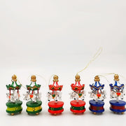 6 Pcs Carousel Ornament Sets with Rope for Christmas Tree Decor Bulk Holiday Decorations