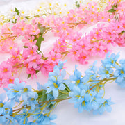 70 Inch Silk Jasmine Flower Vine Garland, 1 Pc Artificial Hanging Spring Decoration