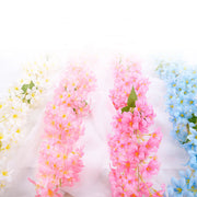 70 Inch Silk Jasmine Flower Vine Garland, 1 Pc Artificial Hanging Spring Decoration
