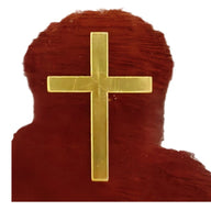 20PCS God Bless Gold Cross Cake Toppers - Mirror Acrylic Decor for Baptism, Christening, Communion Party