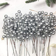 20 Pcs Artificial Berry Stems Branches for Christmas Tree Decorations, 12 Inch, Red