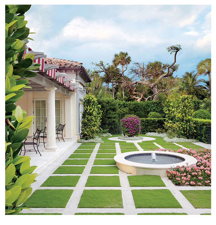 Artificial Grass Panels 11 Inch Bulk Faux Greenery Square Detachable Splice Decoration