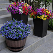 20 Bundles Artificial Flowers for Outdoor Home Decor, Spring Fall Seasonal, Silk Fake Plants