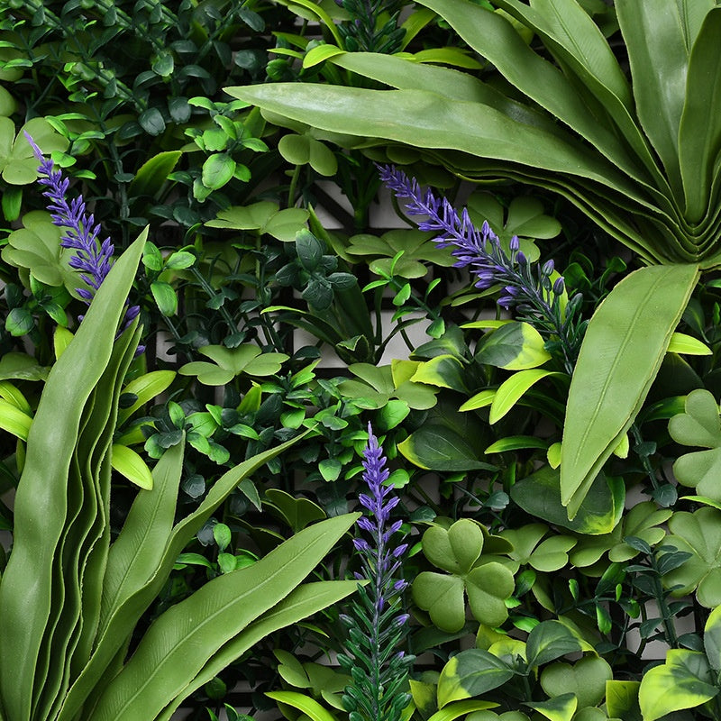 12 Inch 12 Pcs Greenery Backdrop Wall Panels UV Stable Artificial Plant Decor for Indoor Outdoor Garden Fence