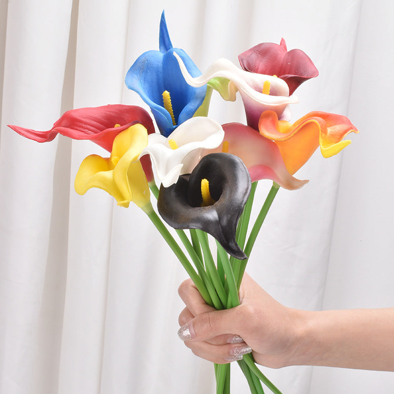 20 Pcs 13 Inch Artificial Calla Lily Bouquet Faux Silk Flowers Bulk